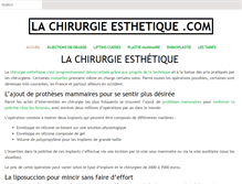 Tablet Screenshot of la-chirurgieesthetique.com